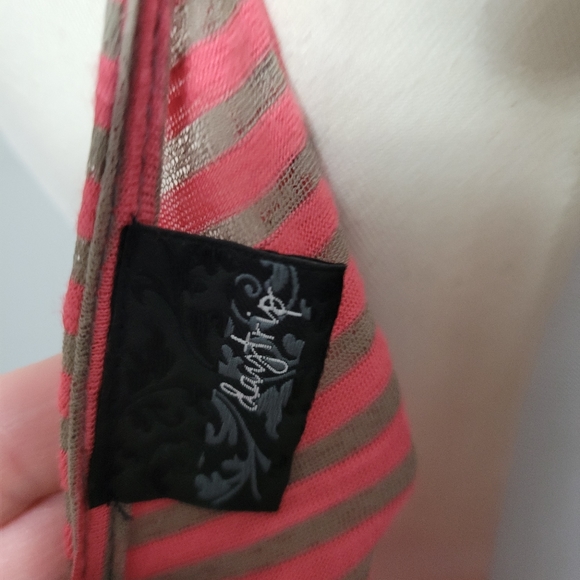 Daytrip coral burnout stripe tank size small - Picture 6 of 8